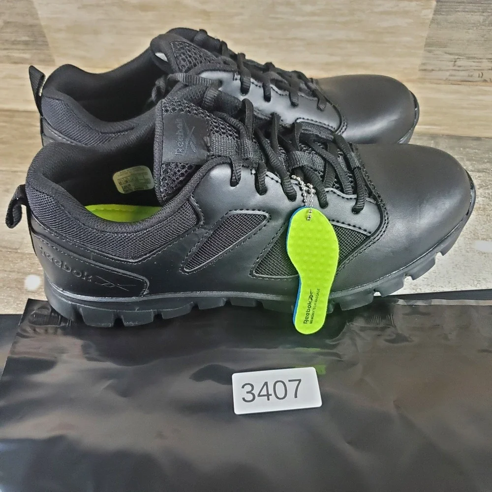 Reebok Sublite Cushion Tactical‎ Mens Shoes Sz 8.5 Black Lightweight Alloy Toe